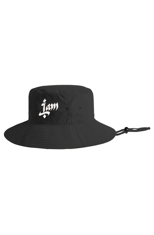 Nylon Wide Brim Bucket Hat